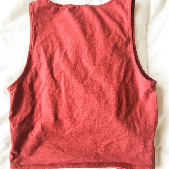 Aeropostale Criss Cross Crop Top - Picture 2 of 3